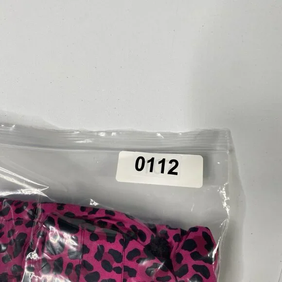 Zadig Voltaire Dress Womens XS Pink Mini Long Sleeve Cinch Leopard Print NEW - Picture 12 of 13